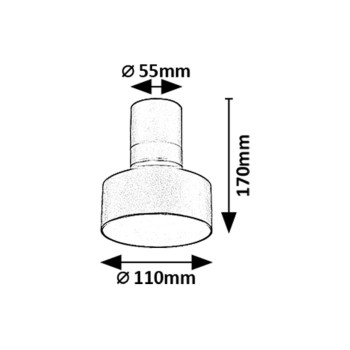 Plafoniera LED Ovidia negru Rabalux 71321, 10W