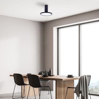 Plafoniera LED Ovidia negru Rabalux 71323, 20W, 3000K