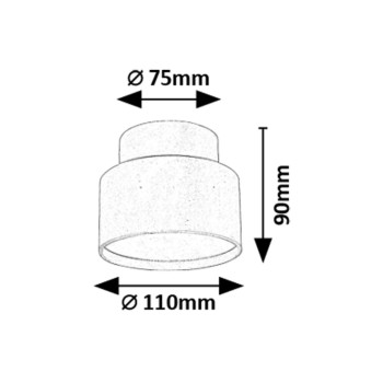 Plafoniera LED Ovidia alb Rabalux 71324, 16W