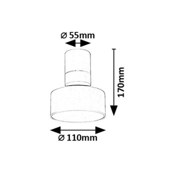 Plafoniera LED Ovidia alb Rabalux 71326, 10W