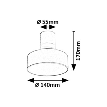 Plafoniera LED Ovidia alb Rabalux 71327, 16W