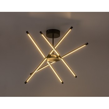 Plafoniera LED Henli2 negru Rabalux 71338, 40W