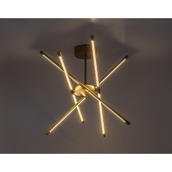 Plafoniera LED Henli2 auriu Rabalux 71339, 40W