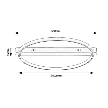 Plafoniera LED Beliza auriu Rabalux 71347, 45W