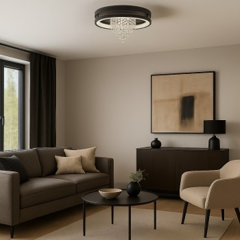 Plafoniera LED Maribell negru Rabalux 71353, 30W