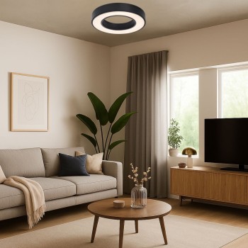 Plafoniera LED Cirano negru Rabalux 71360, 24W