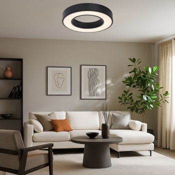 Plafoniera LED Cirano negru Rabalux 71361, 45W