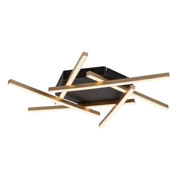Plafoniera LED Severine negru/ auriu Rabalux 71365, 40W