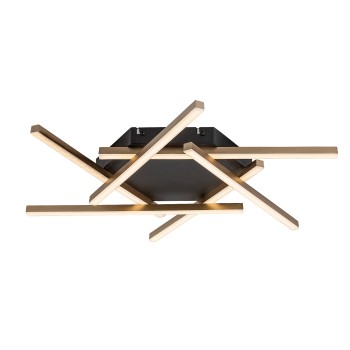 Plafoniera LED Severine negru/ auriu Rabalux 71365, 40W