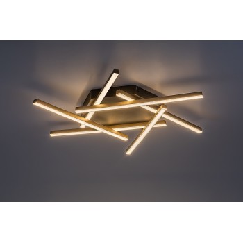 Plafoniera LED Severine negru/ auriu Rabalux 71365, 40W