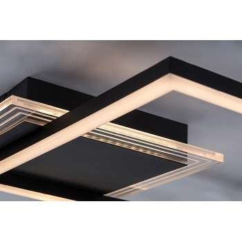 Plafoniera LED Ottavia negru Rabalux 71370, 24W