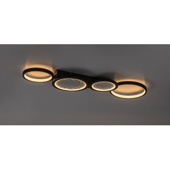 Plafoniera LED Aranis negru Rabalux 71379, 40W