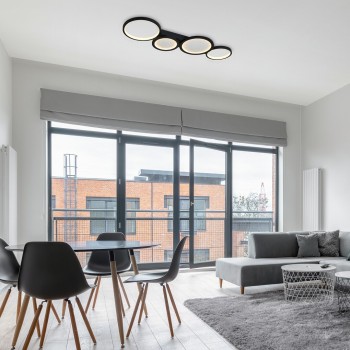 Plafoniera LED Aranis negru Rabalux 71379, 40W