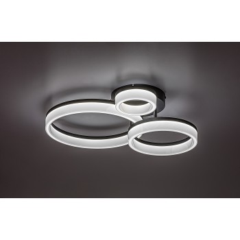 Plafoniera LED Amilia negru Rabalux 71385, 24W