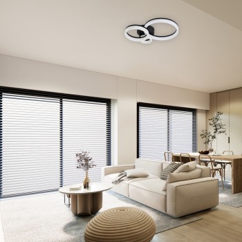 Plafoniera LED Amilia negru Rabalux 71385, 24W