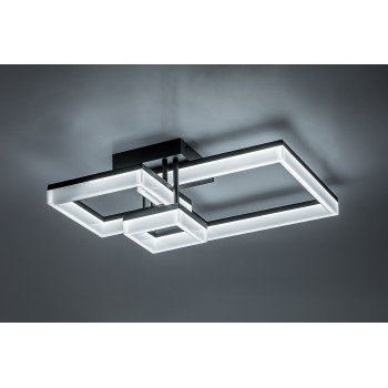 Plafoniera LED Amilia negru Rabalux 71386, 22W