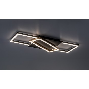 Plafoniera LED Kitlee negru/ auriu Rabalux 71391, 40W