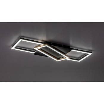 Plafoniera LED Kitlee negru/ auriu Rabalux 71391, 40W