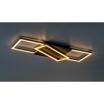 Plafoniera LED Kitlee negru/ auriu Rabalux 71391, 40W