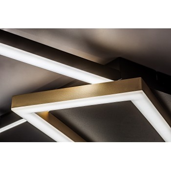 Plafoniera LED Kitlee negru/ auriu Rabalux 71391, 40W