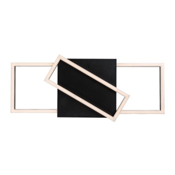Plafoniera LED Kitlee negru/ auriu Rabalux 71391, 40W