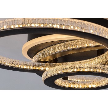 Plafoniera LED Maziar negru Rabalux 71392, 40W