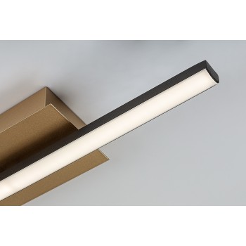 Plafoniera LED Demir negru/ auriu Rabalux 71397, 8W