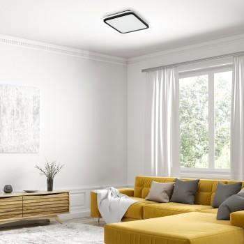 Plafoniera LED Serkan negru Rabalux 71399, 43W