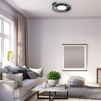Plafoniera LED Shirin negru Rabalux 71401, 40W