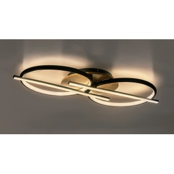 Plafoniera LED Arash negru Rabalux 71403, 40W