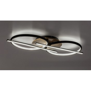 Plafoniera LED Arash negru Rabalux 71403, 40W