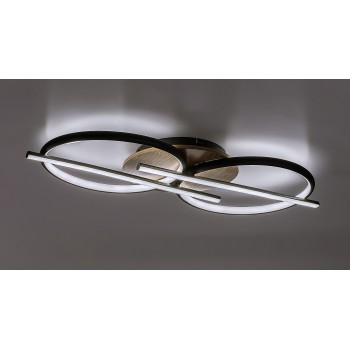 Plafoniera LED Arash negru Rabalux 71403, 40W