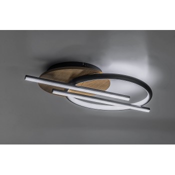 Plafoniera LED Arash negru Rabalux 71404, 40W