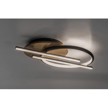 Plafoniera LED Arash negru Rabalux 71404, 40W