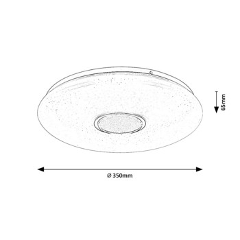 Plafoniera LED Balmerino alb Rabalux 71414, 24W