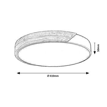Plafoniera LED Maple2 alb mat Rabalux 71417, 24W