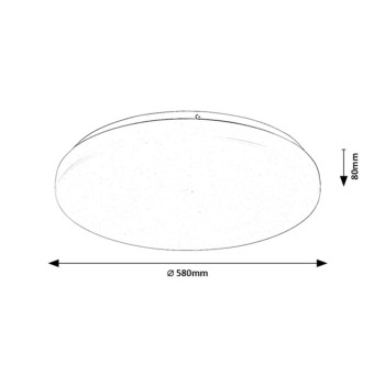Plafoniera LED Danny2 alb Rabalux 71443, 60W, 3000K