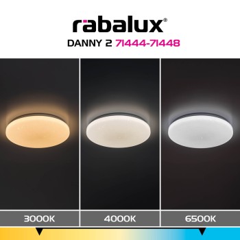 Plafoniera LED Danny2 alb Rabalux 71444, 12W