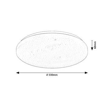 Plafoniera LED Danny2 alb Rabalux 71445, 22W