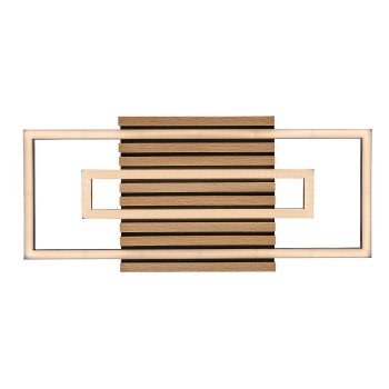 Plafoniera LED Noxelle negru mat/ stejar Rabalux 71456, 28W