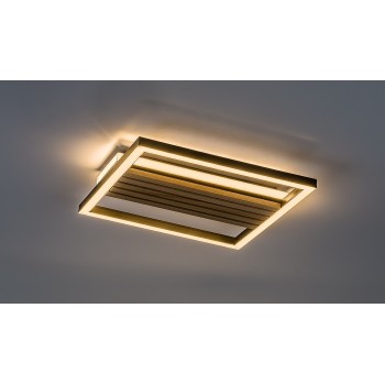 Plafoniera LED Noxelle negru mat/ stejar Rabalux 71457, 26W