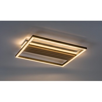 Plafoniera LED Noxelle negru mat/ stejar Rabalux 71458, 30W