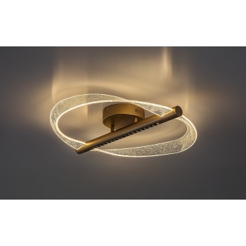 Plafoniera LED Olyssia auriu Rabalux 71464, 24W