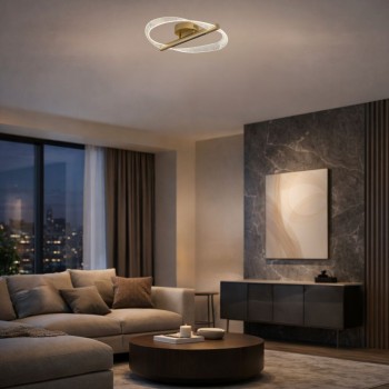 Plafoniera LED Olyssia auriu Rabalux 71464, 24W