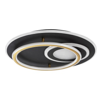 Plafoniera LED Brantiel negru/ auriu Rabalux 71466, 60W