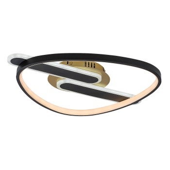 Plafoniera LED Brantiel negru/ auriu Rabalux 71467, 60W