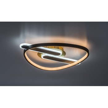 Plafoniera LED Brantiel negru/ auriu Rabalux 71467, 60W