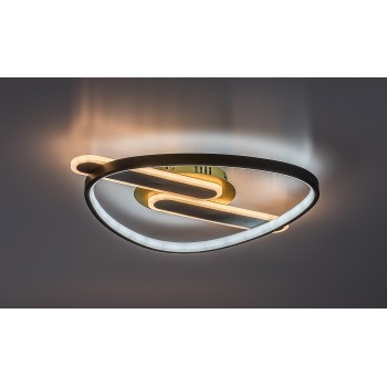 Plafoniera LED Brantiel negru/ auriu Rabalux 71467, 60W