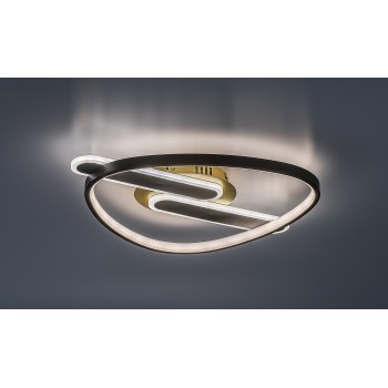 Plafoniera LED Brantiel negru/ auriu Rabalux 71467, 60W