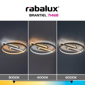Plafoniera LED Brantiel gri-bej Rabalux 71468, 55W